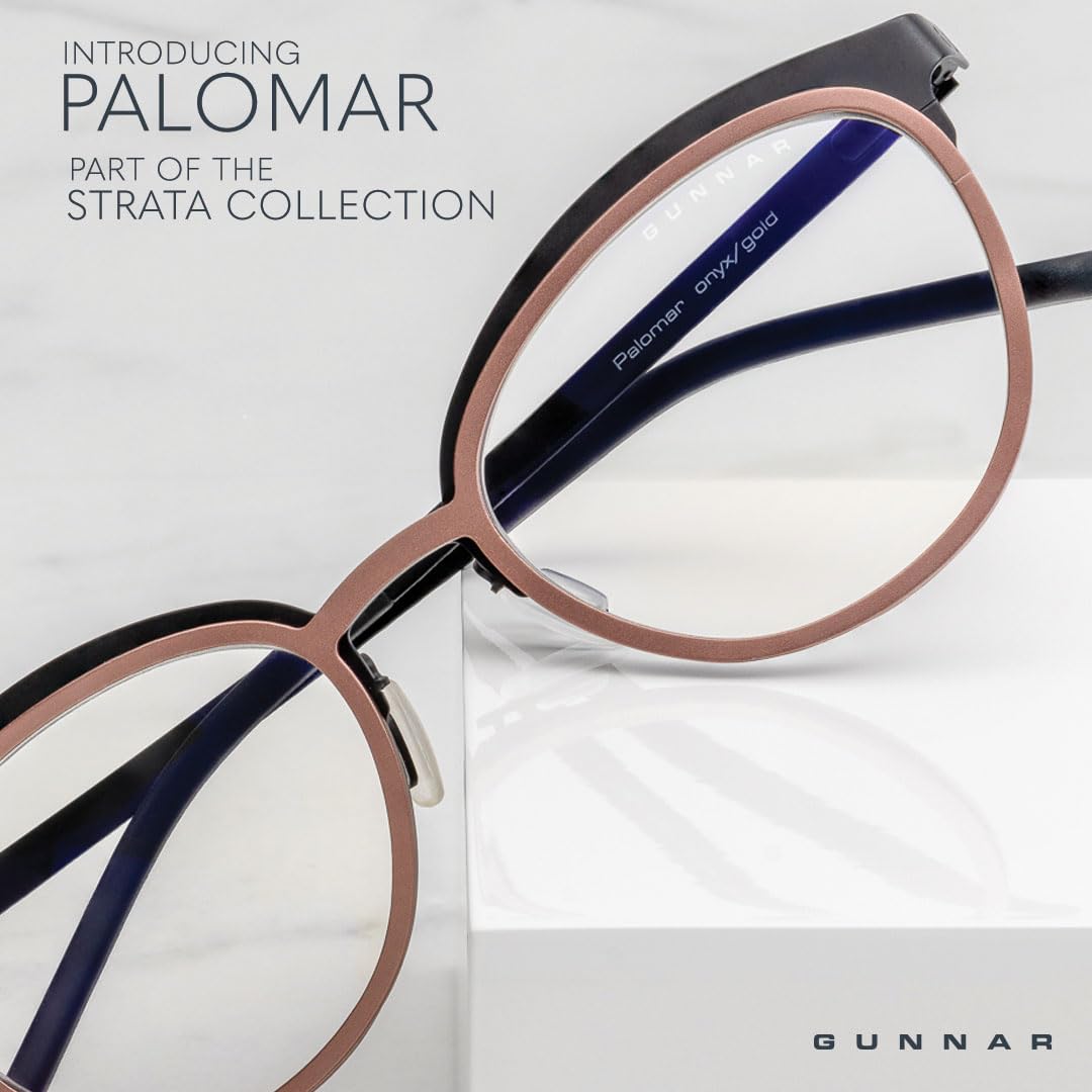 Foto 4 pulgar | Gafas Bloqueadoras De Luz Azul Gunnar Strata Palomar Onyx-gold - Venta Internacional.