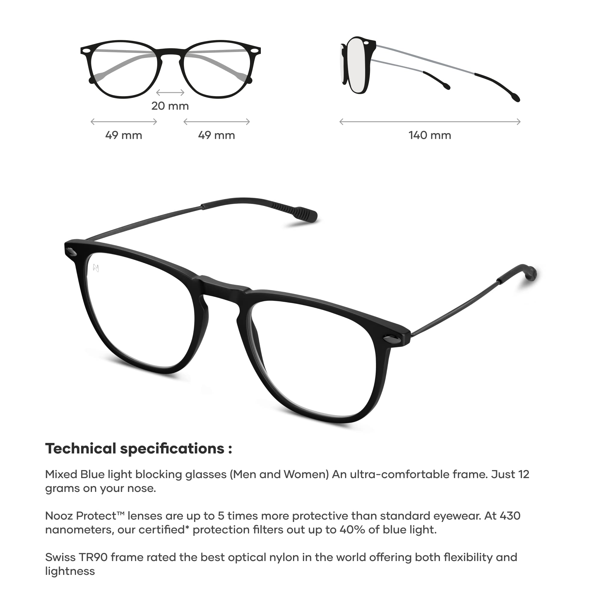 Foto 3 | Gafas Bloqueadoras De Luz Azul Nooz Optics Dino Collection - Venta Internacional.