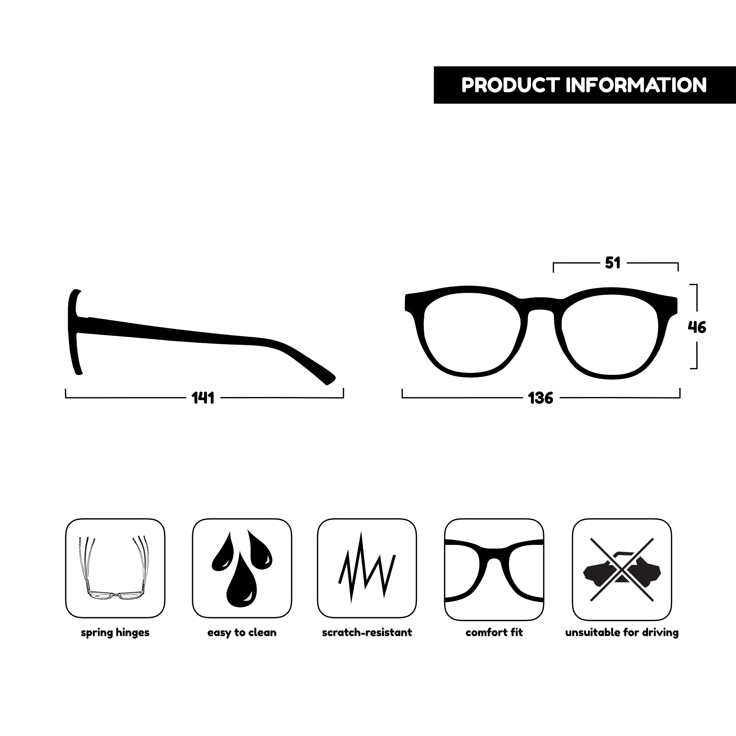 Foto 6 | Gafas Opulize Blu Retro Con Bloqueo De Luz Azul, Paquete De 3 - Venta Internacional.