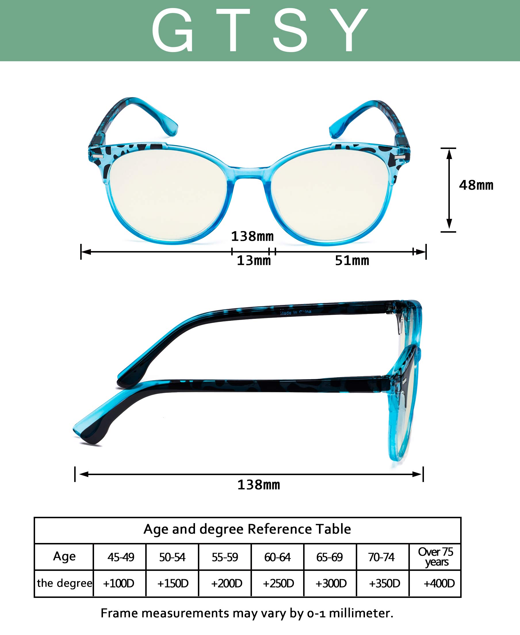 Foto 3 pulgar | Gafas De Lectura Gtsy Con Bloqueo De Luz Azul Para Mujer (paquete De 4) - Venta Internacional.