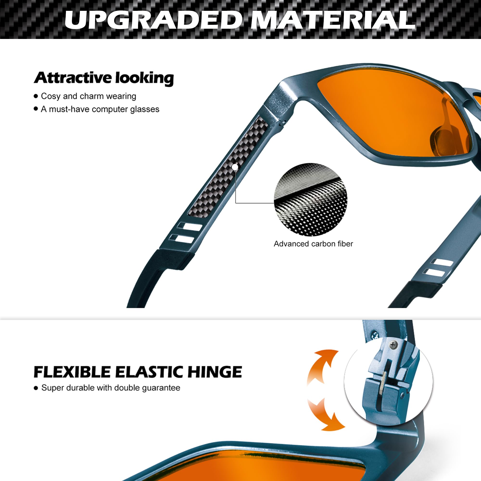 Foto 4 pulgar | Gafas Gaming Anyluv Anti Blue Light Uv400 Para Hombre - Venta Internacional.