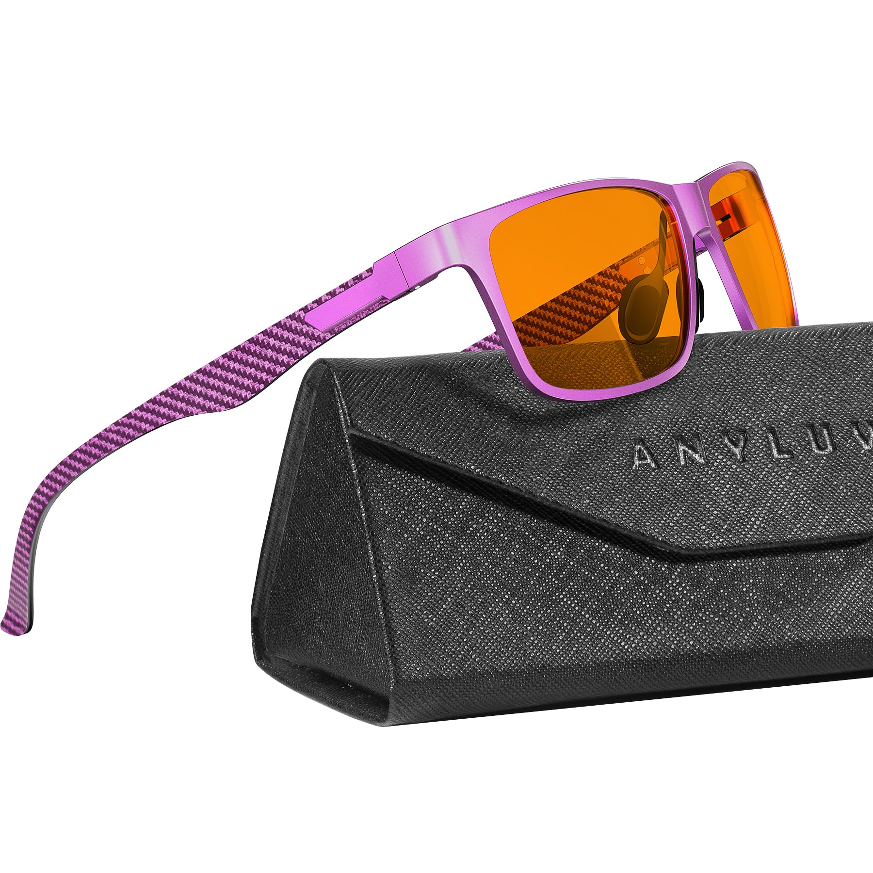 Foto 2 pulgar | Gafas De Bloqueo De Luz Azul Anyluv Para Hombre Al-mg Metal - Venta Internacional.