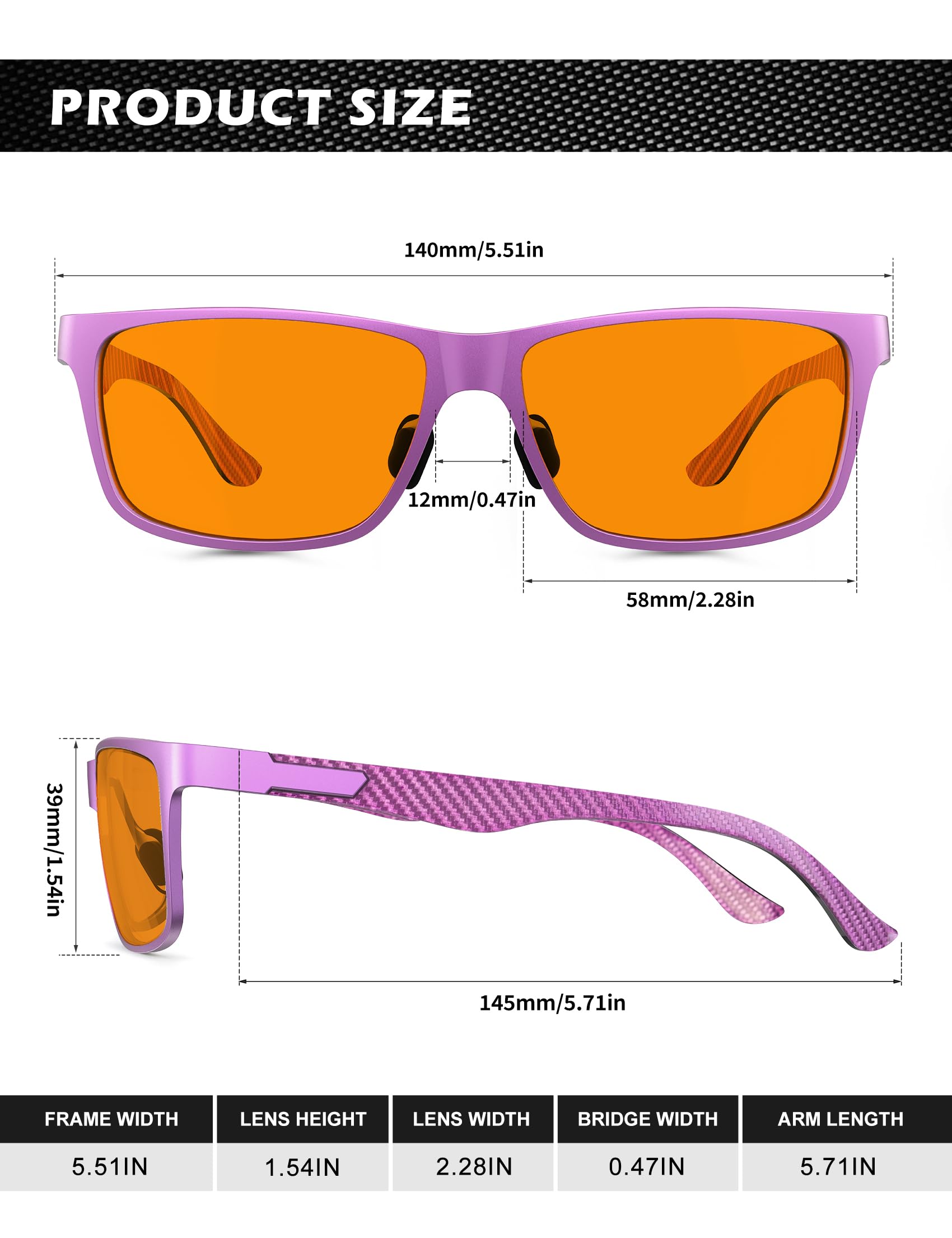 Foto 6 pulgar | Gafas De Bloqueo De Luz Azul Anyluv Para Hombre Al-mg Metal - Venta Internacional.