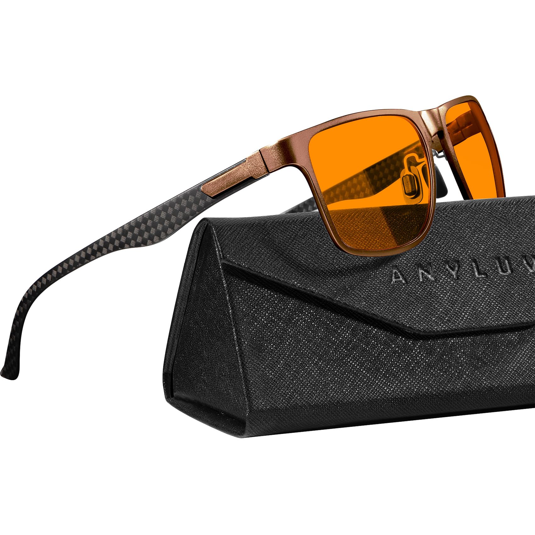 Foto 2 pulgar | Gafas De Bloqueo De Luz Azul Anyluv Para Hombre Al-mg Metal - Venta Internacional.