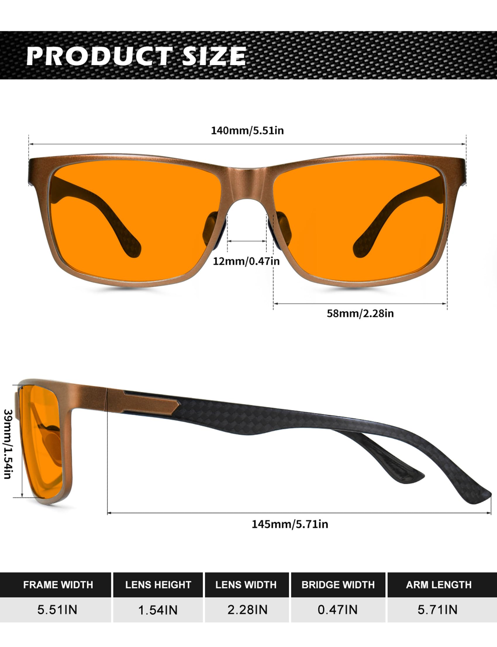 Foto 6 pulgar | Gafas De Bloqueo De Luz Azul Anyluv Para Hombre Al-mg Metal - Venta Internacional.