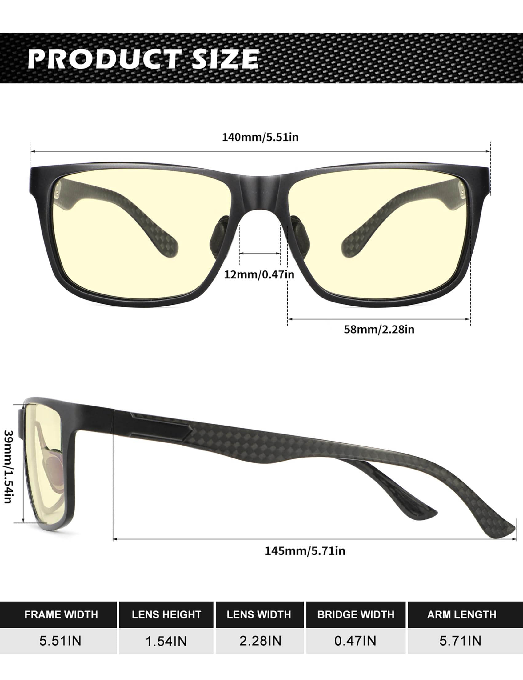 Foto 6 pulgar | Gafas De Bloqueo De Luz Azul Anyluv Para Hombre Al-mg Metal - Venta Internacional.