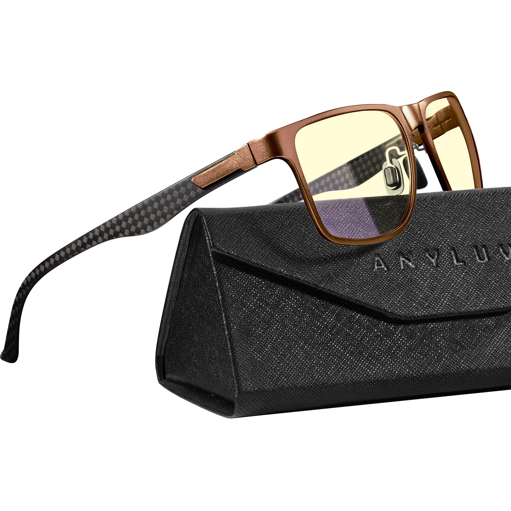 Foto 1 | Gafas De Bloqueo De Luz Azul Anyluv Para Hombre Al-mg Metal - Venta Internacional.