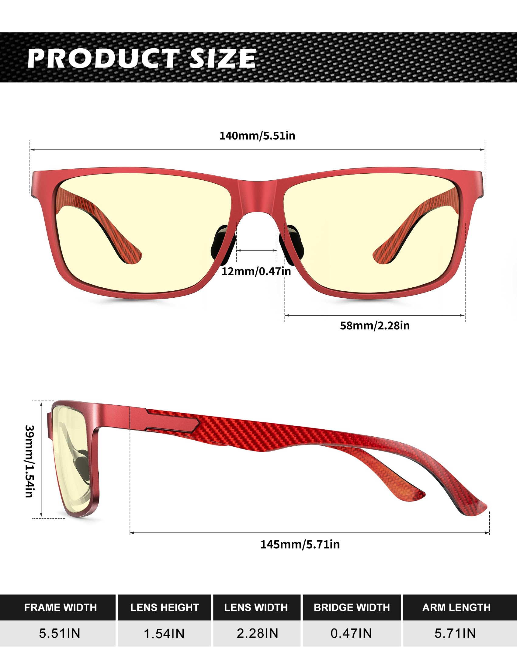 Foto 6 pulgar | Gafas De Bloqueo De Luz Azul Anyluv Para Hombre Al-mg Metal - Venta Internacional.