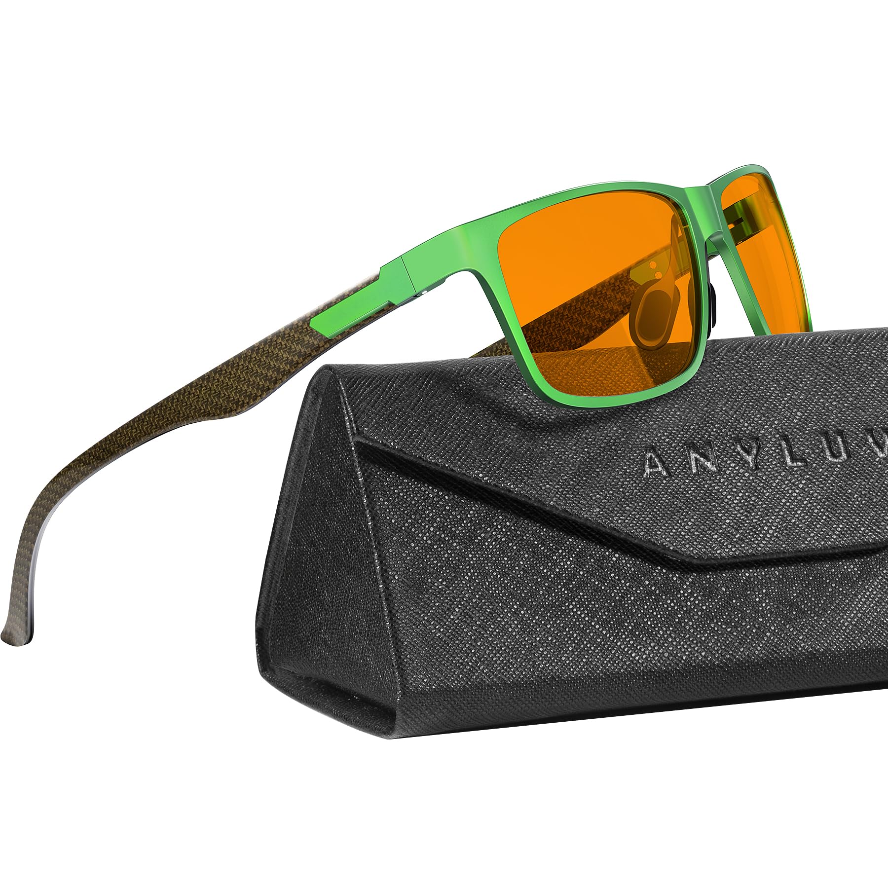 Foto 2 pulgar | Gafas De Bloqueo De Luz Azul Anyluv Para Hombre Al-mg Metal - Venta Internacional.