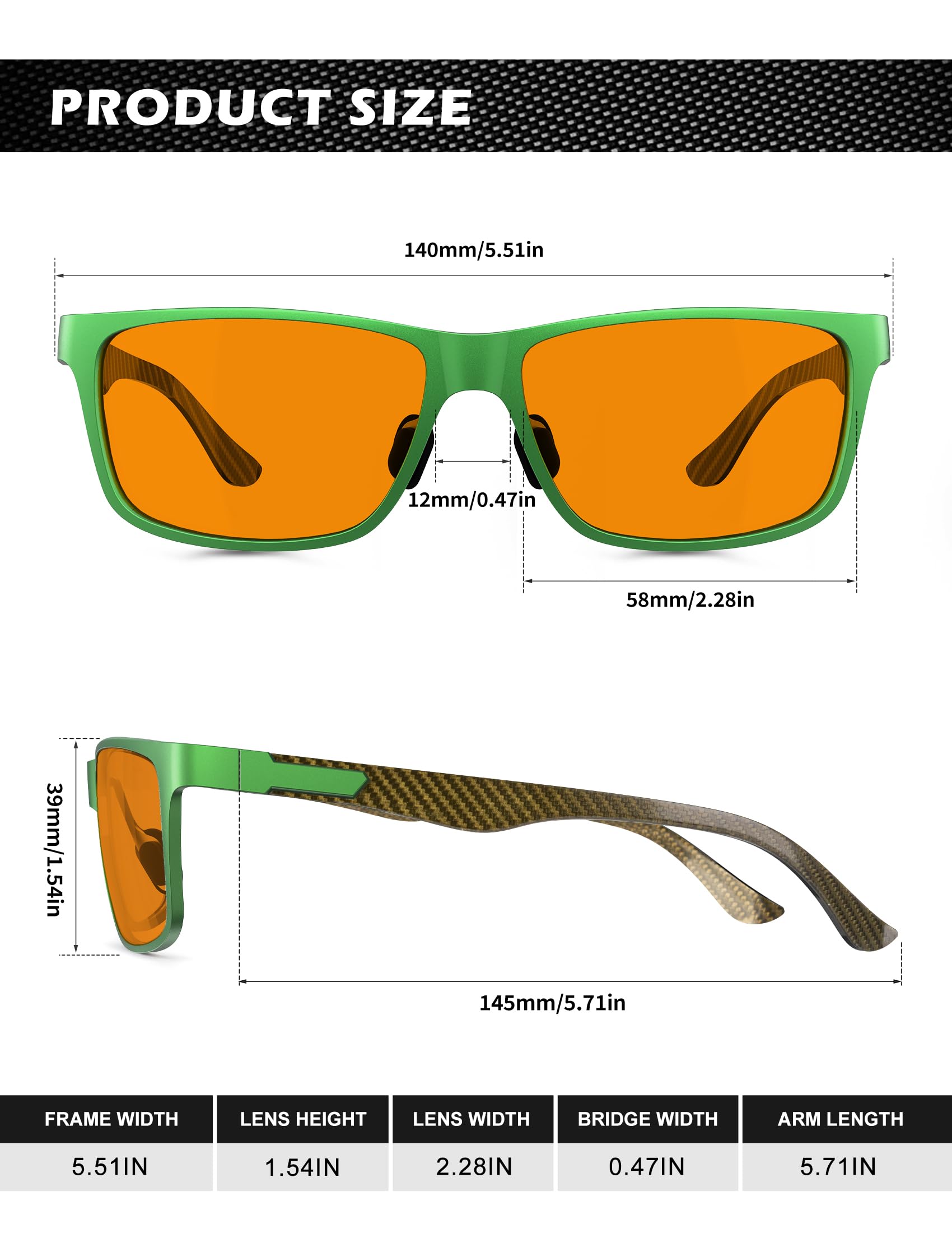 Foto 6 pulgar | Gafas De Bloqueo De Luz Azul Anyluv Para Hombre Al-mg Metal - Venta Internacional.