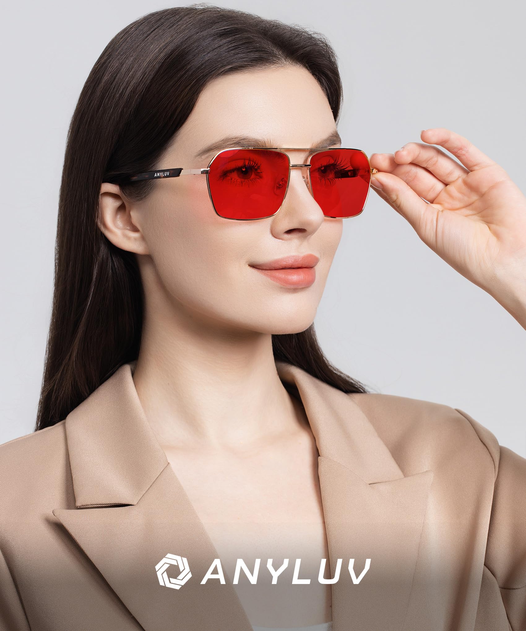 Foto 3 pulgar | Gafas Bloqueadoras De Luz Azul Y Verde Anyluv Sleep Enhance - Venta Internacional.