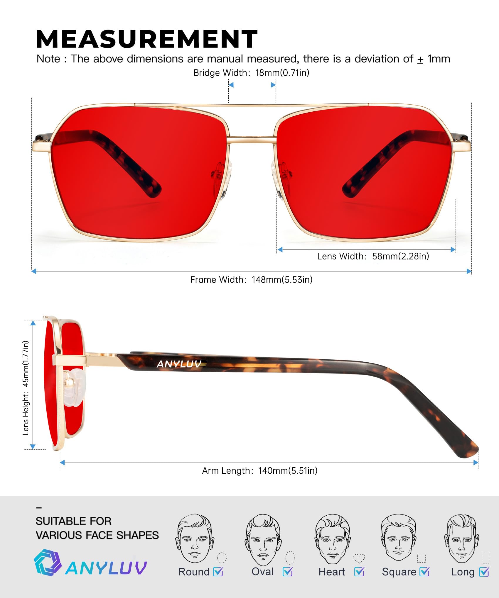 Foto 4 pulgar | Gafas Bloqueadoras De Luz Azul Y Verde Anyluv Sleep Enhance - Venta Internacional.