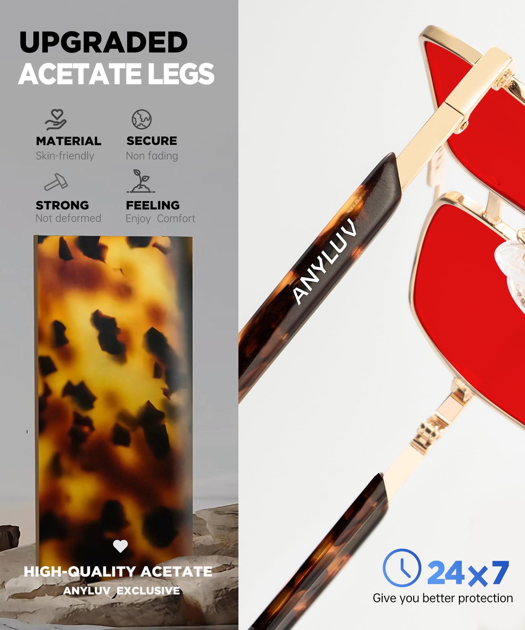 Foto 4 | Gafas Bloqueadoras De Luz Azul Y Verde Anyluv Sleep Enhance - Venta Internacional.