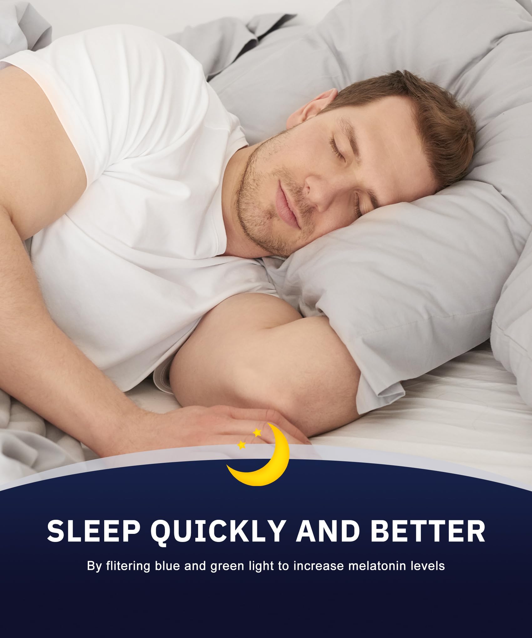 Foto 6 pulgar | Gafas Bloqueadoras De Luz Azul Y Verde Anyluv Sleep Enhance - Venta Internacional.