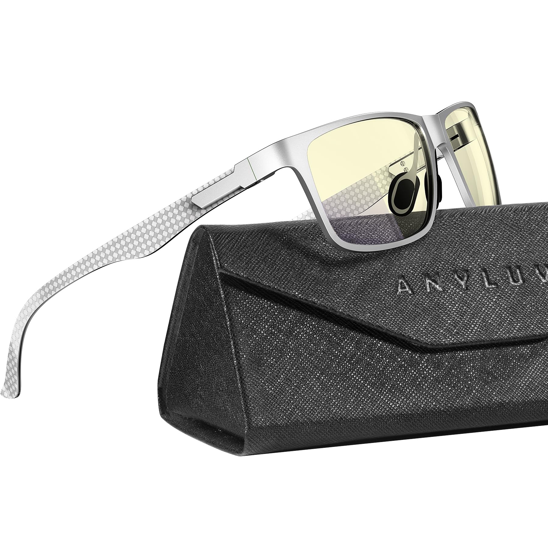 Foto 2 pulgar | Gafas De Bloqueo De Luz Azul Anyluv Para Hombre Al-mg Metal - Venta Internacional.
