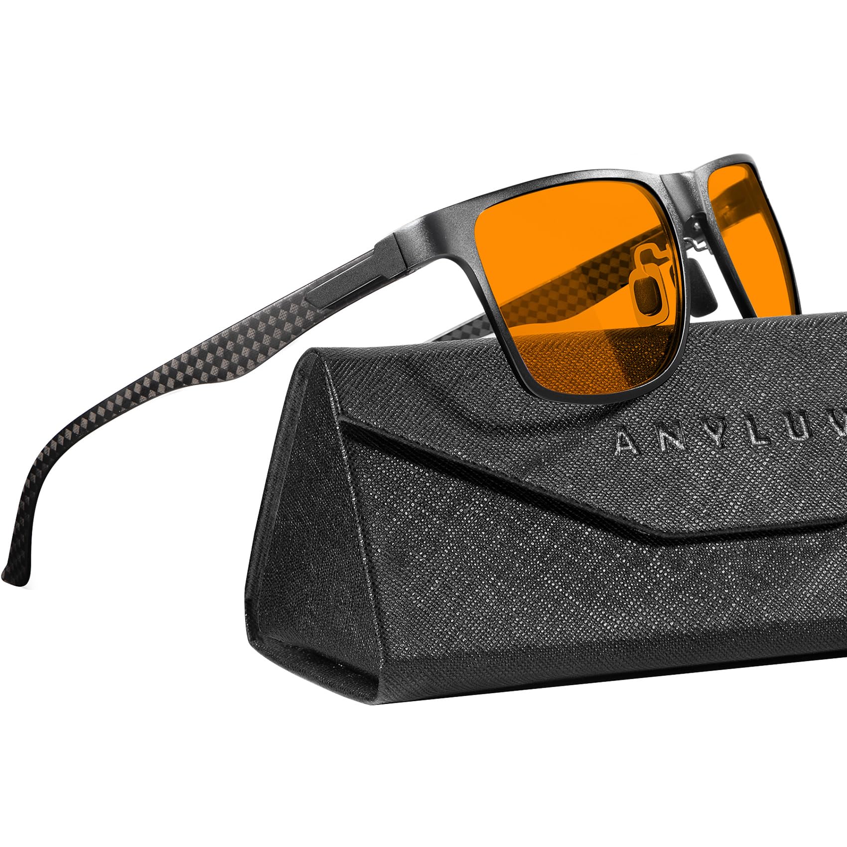 Gafas De Bloqueo De Luz Azul Anyluv Para Hombre Al-mg Metal - Venta Internacional.
