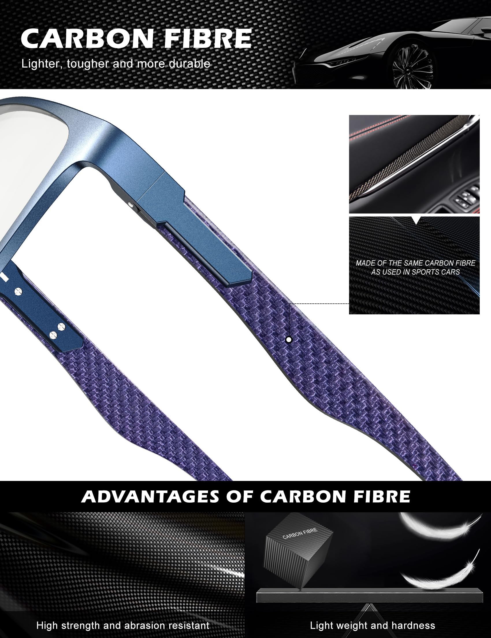 Foto 4 pulgar | Gafas Antiluz Azul Anyluv Lightweight Al-mg Metal - Venta Internacional.