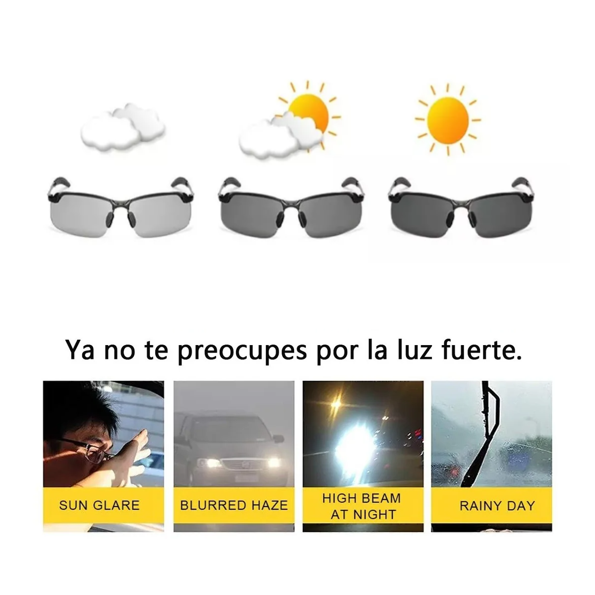 Foto 4 pulgar | Gafas De Ciclismo Lentes Deportivos Fotosensibles 3 En 1 Lab.g Negro