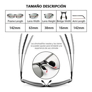 Foto 5 | Gafas De Ciclismo Lentes Deportivos Fotosensibles 3 En 1 Lab.g Negro