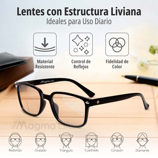 Foto 2 | Lentes con Antireflejantes Magma Life 2 Piezas