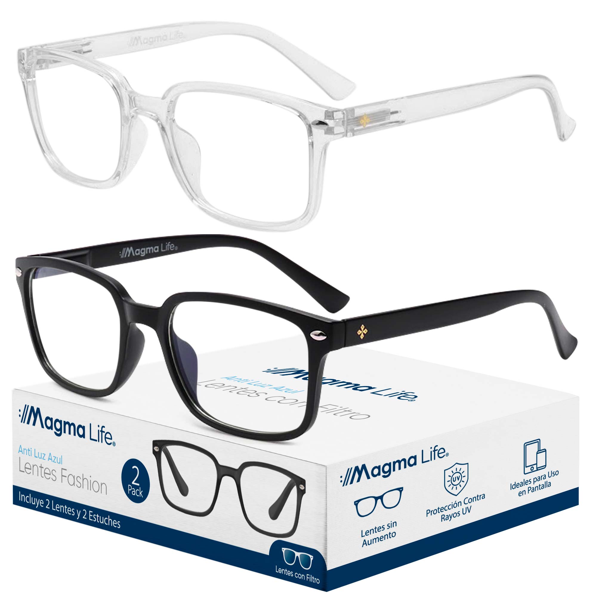 Foto 7 pulgar | Lentes con Antireflejantes Magma Life 2 Piezas