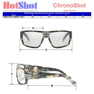 Foto 5 | Lentes Polarizados Mxnot-001 1pieza Camuflajeado Polarizados Fotocromático Semi Cuadrado