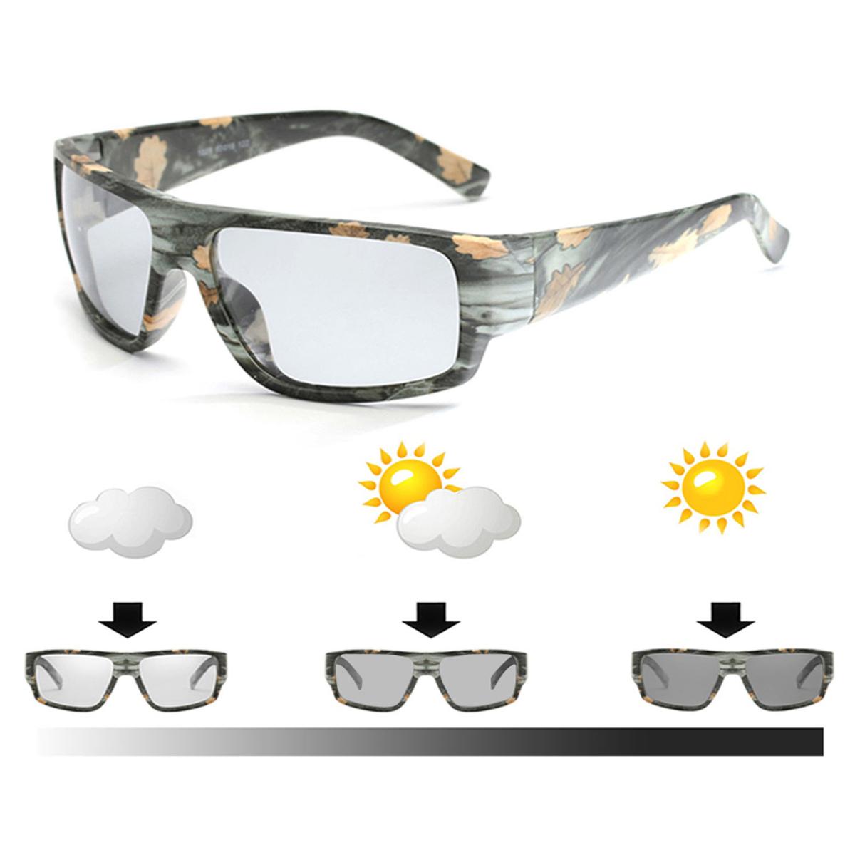 Foto 4 pulgar | Lentes Polarizados Camaleón  Mxnot-002  2piezas  Camuflajeado  Polarizados  Fotocromático  Semi Cuadrado