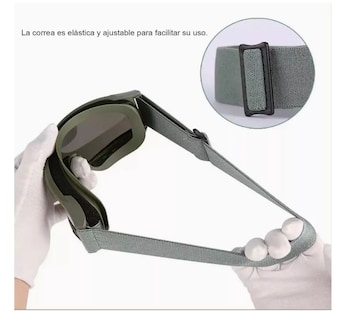 Foto 5 | Goggle Militar Táctico Lentes Gotcha Policía Careta Gafas Lab.g Negro Con Verde Olivo