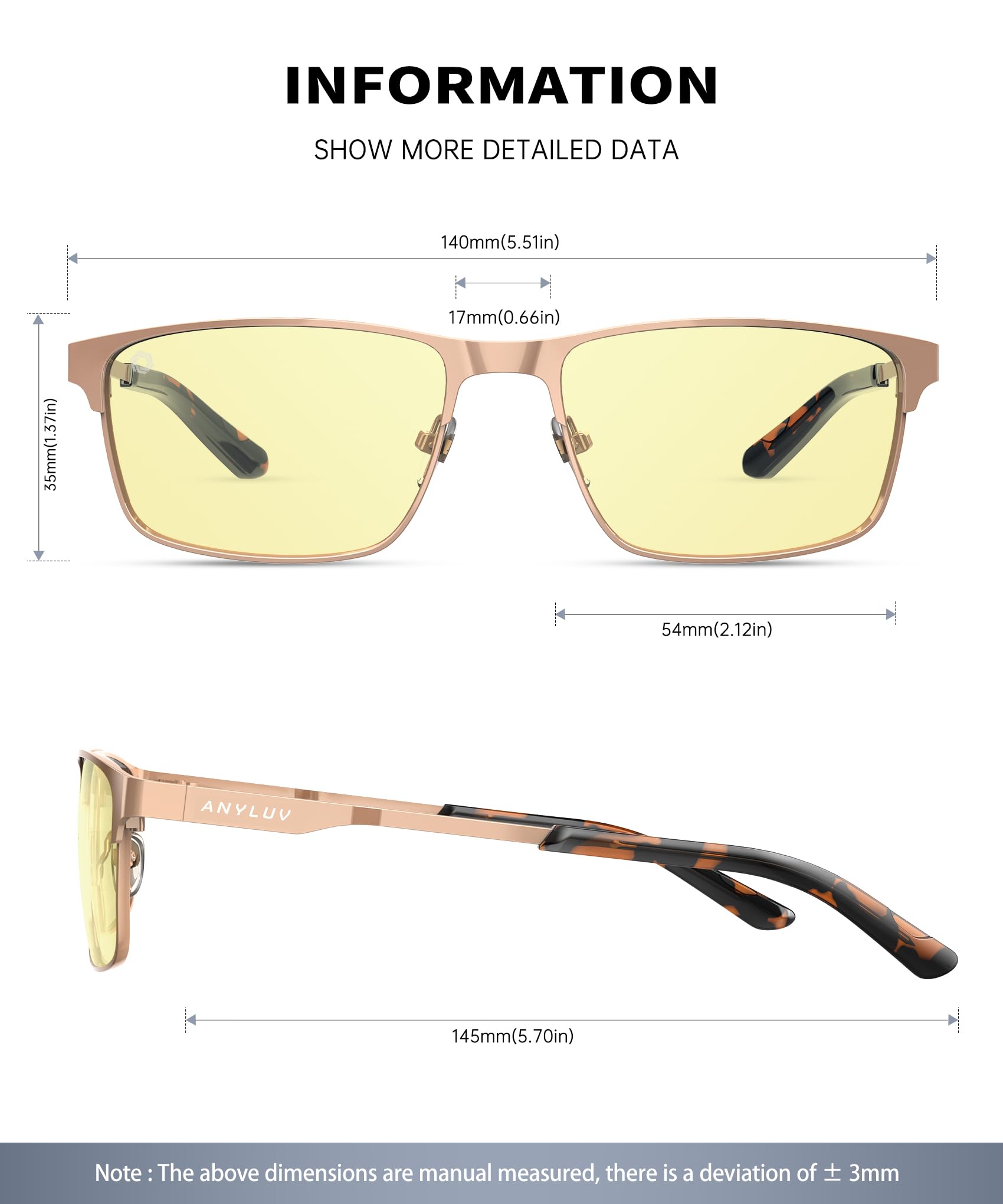 Foto 4 pulgar | Gafas De Bloqueo De Luz Azul Anyluv Para Hombres/mujeres - Venta Internacional.