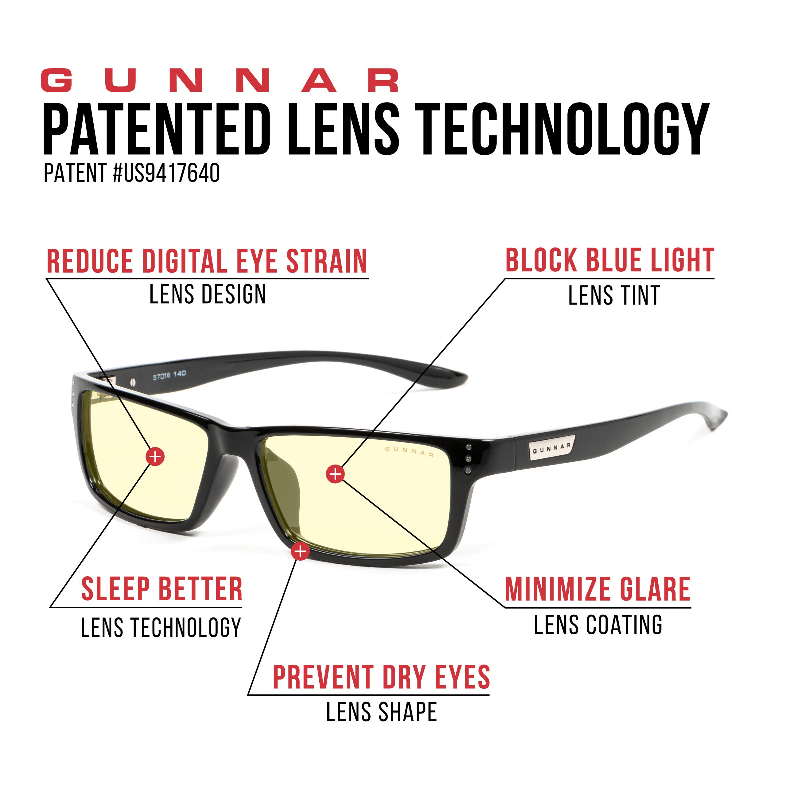 Foto 7 pulgar | Gafas Para Videojuegos Gunnar Riot Amber Tinted Para Hombre Y Mujer - Venta Internacional.