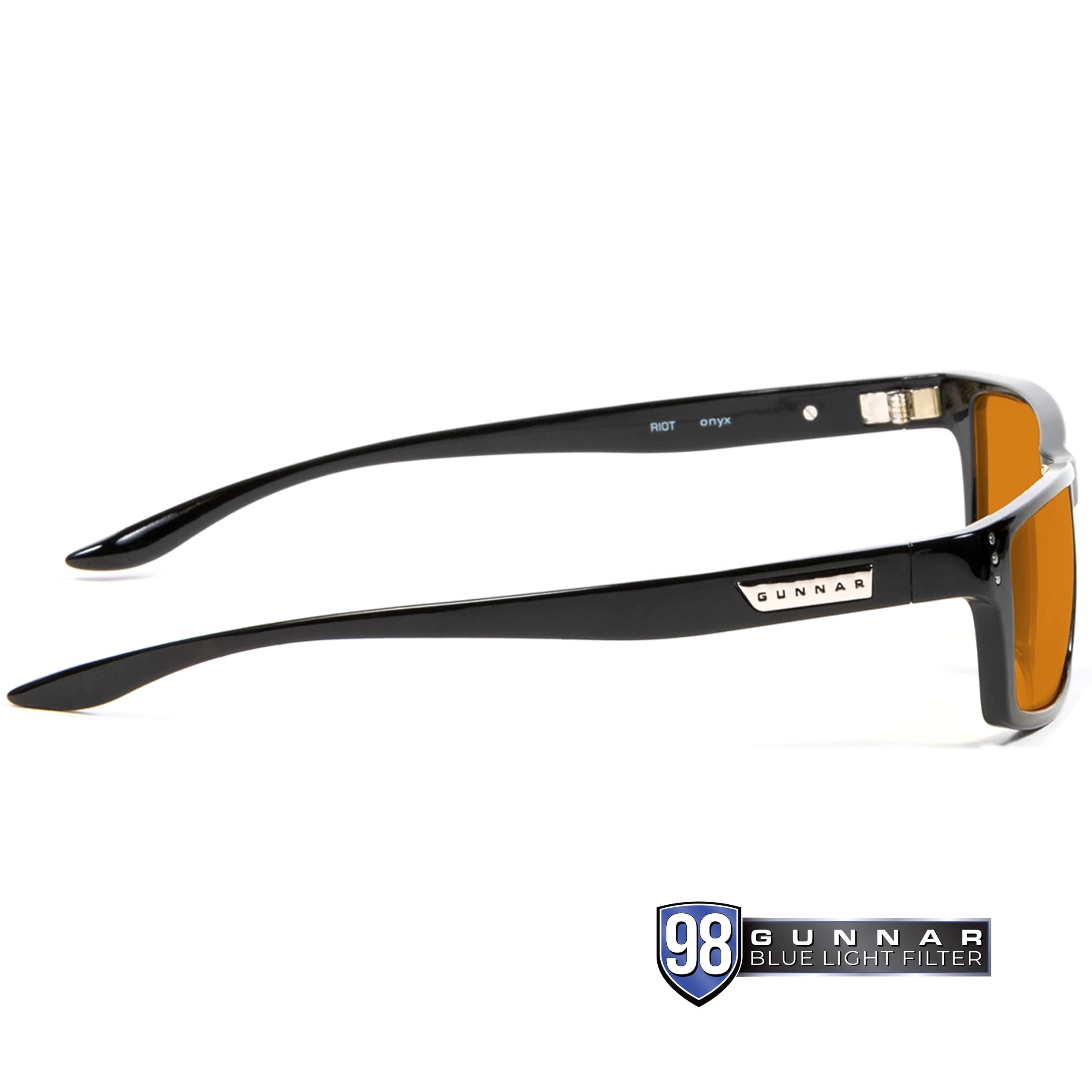 Foto 4 | Gafas Para Videojuegos Y Ordenador Gunnar Riot Onyx Amber Tint - Venta Internacional.