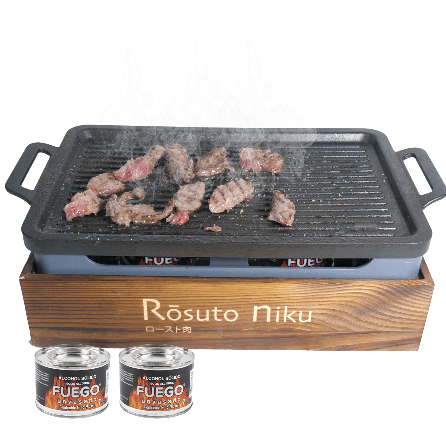 Kit de Asadores Pórtateles Rosuto Niku
