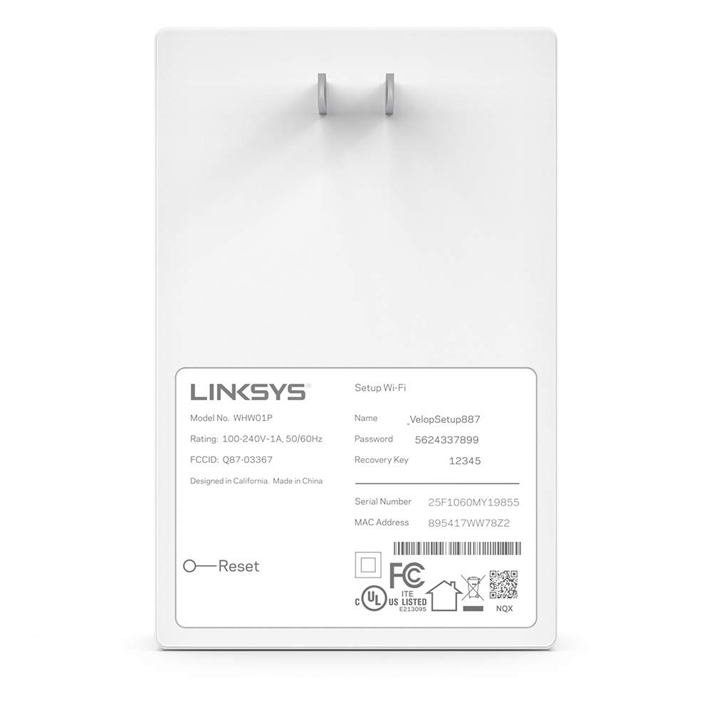 Foto 4 pulgar | Extensor Wifi Linksys WHW0101P Velop Mesh Wall Plug-In Blanco - Venta Internacional