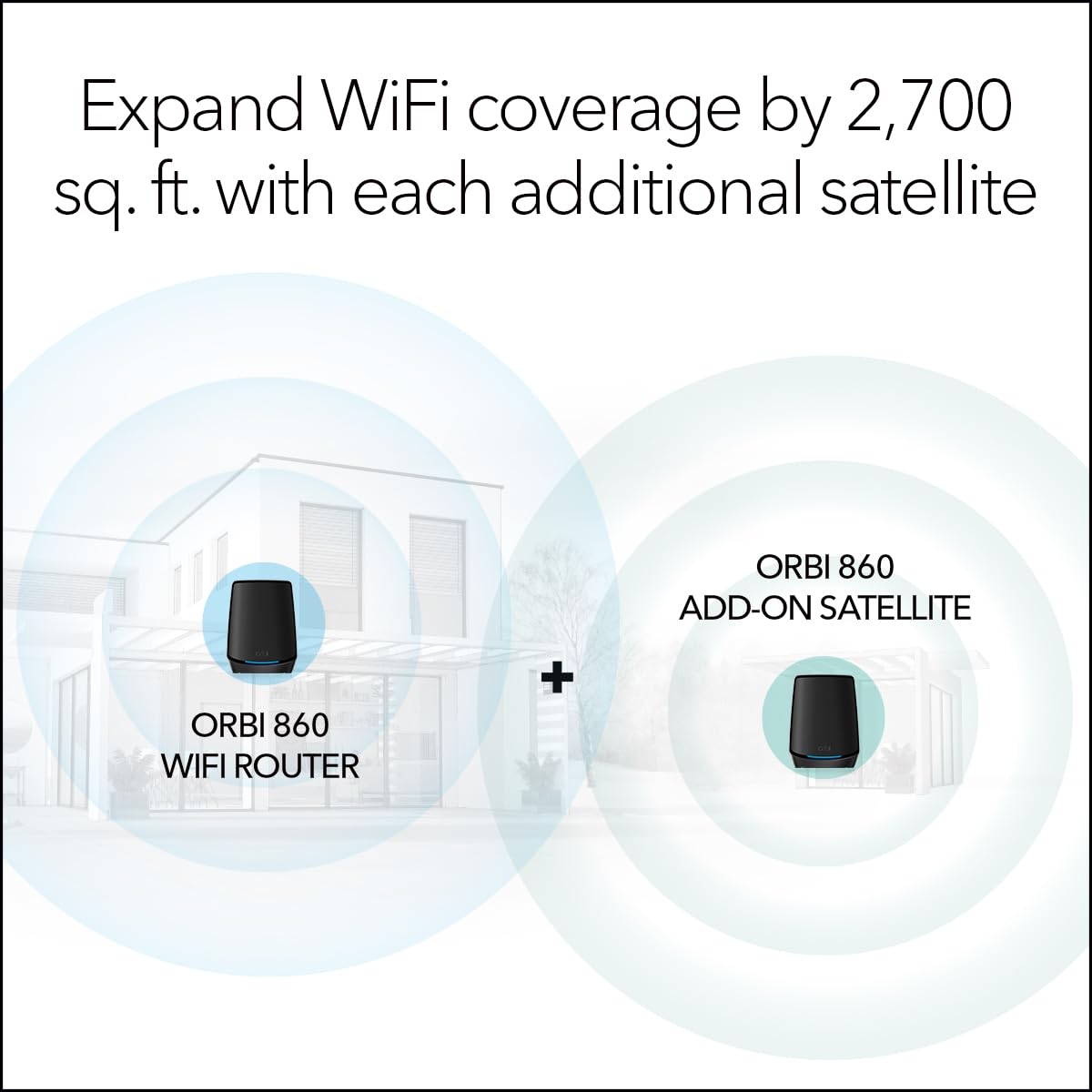 Foto 2 | Satélite Complementario Wifi 6 Mesh Netgear Orbi Rbs860b Negro - Venta Internacional.