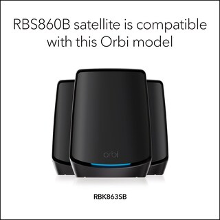 Foto 3 | Satélite Complementario Wifi 6 Mesh Netgear Orbi Rbs860b Negro - Venta Internacional.