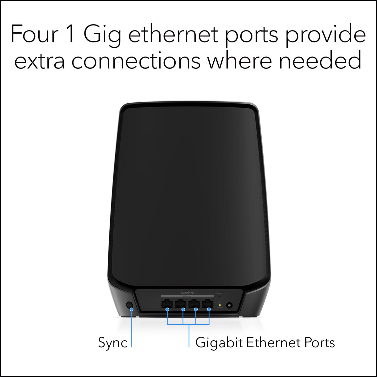 Foto 5 pulgar | Satélite Complementario Wifi 6 Mesh Netgear Orbi Rbs860b Negro - Venta Internacional.