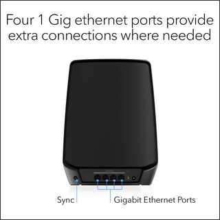 Foto 4 | Satélite Complementario Wifi 6 Mesh Netgear Orbi Rbs860b Negro - Venta Internacional.