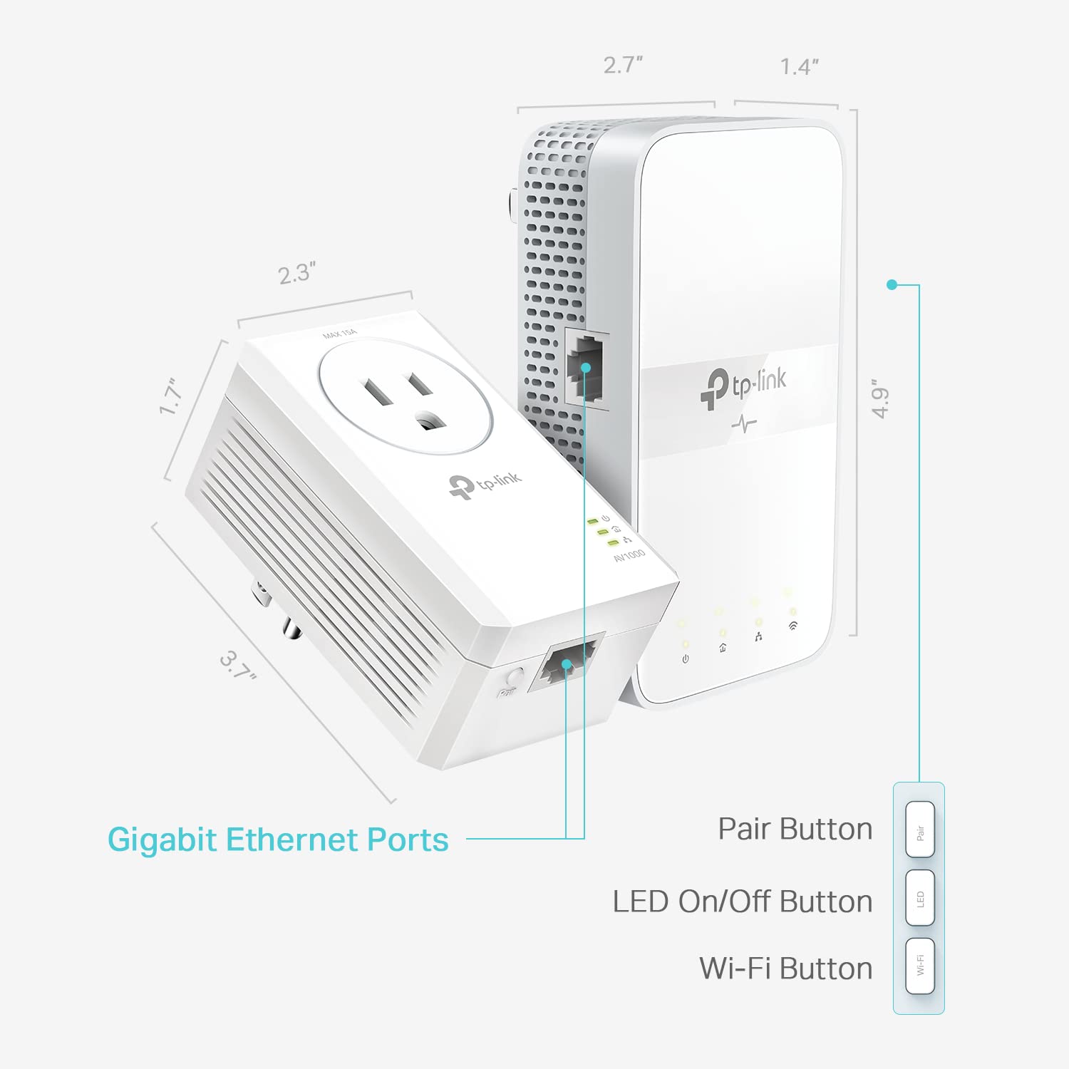Foto 2 | Extensor Wifi Powerline Tp-link Tl-wpa7617kit Av1000 - Venta Internacional.
