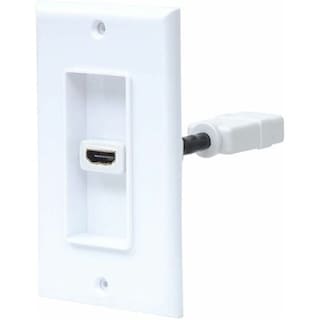 Foto 1 | Manhattan - Cople Hdmi Blanco Con Faceplate 1 Puerto