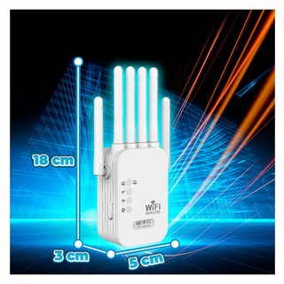 Foto 5 | Repetidor Extensor De Señal Wifi De 1200 Mbps Con 6 Antenas Y Tecnología Dual Band 2.4 Ghz + 5 Ghz