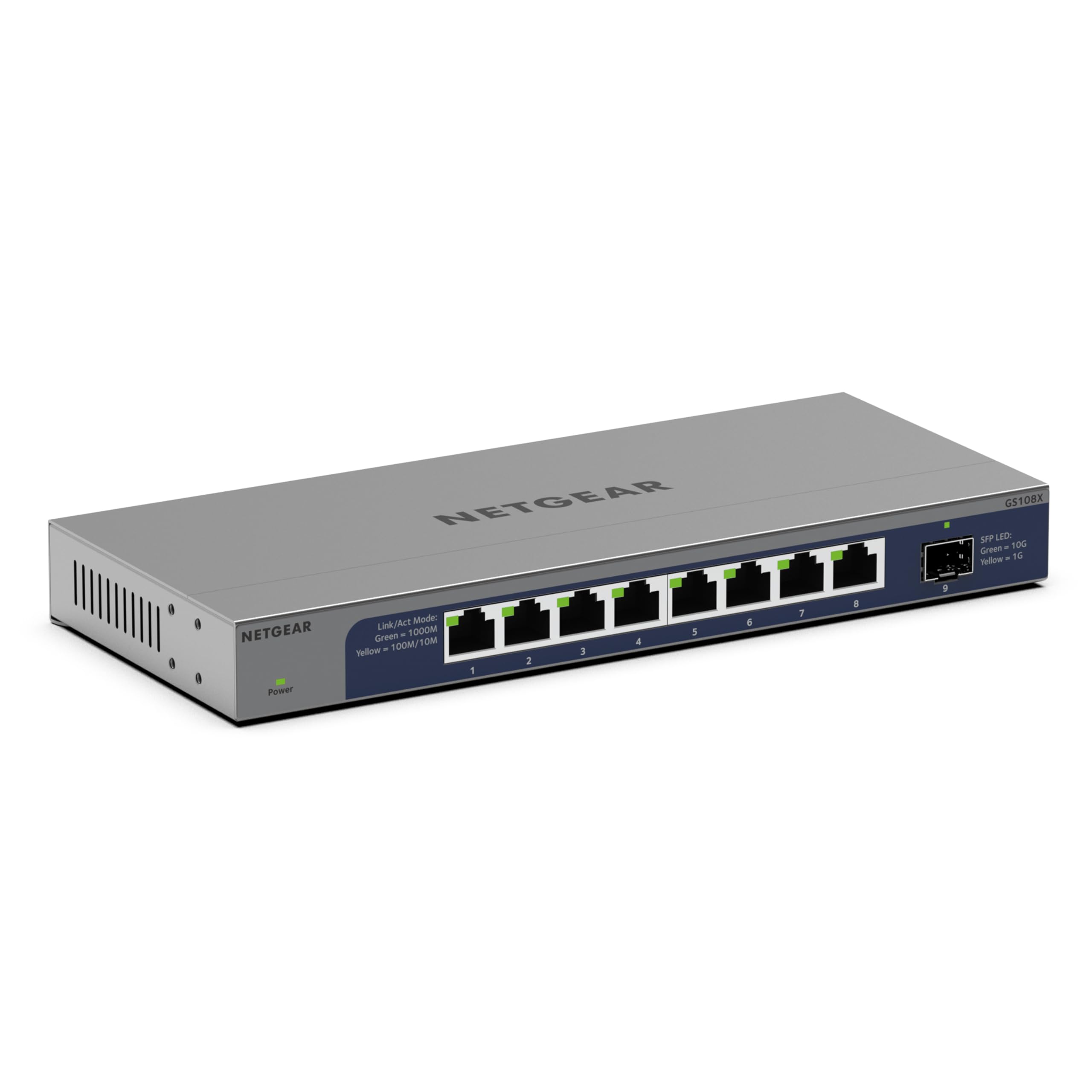 Conmutador Netgear Gigabit Ethernet GS108X de 8 Puertos 1g/10g - Venta Internacional