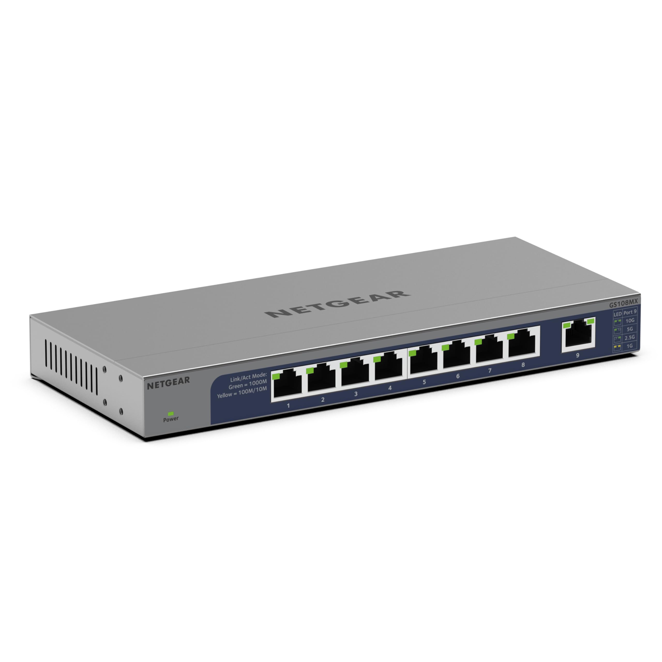 Conmutador Netgear GS108MX Multi-Gigabit Ethernet de 8 Puertos 1g/10g - Venta Internacional