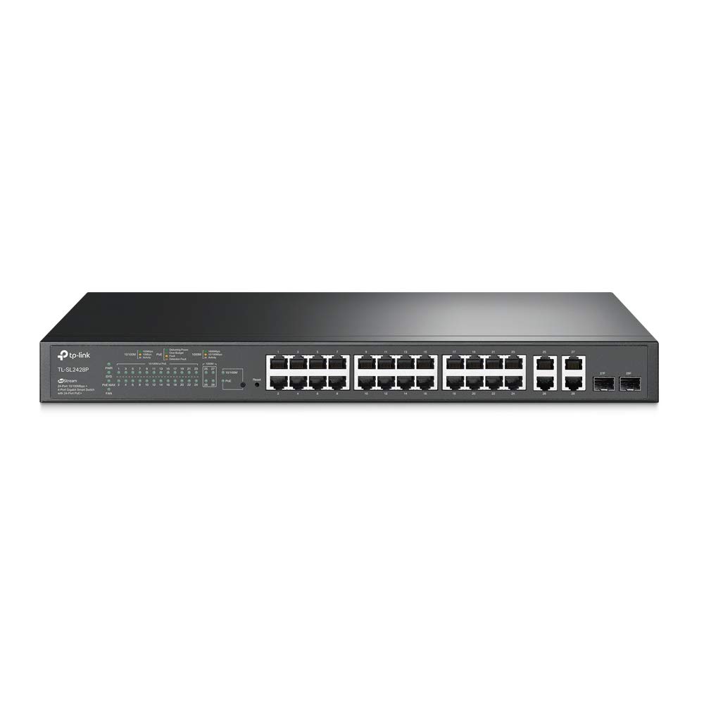 Conmutador TP-Link TL-SL2428p Poe+ Fast Ethernet de 24 Puertos - Venta Internacional