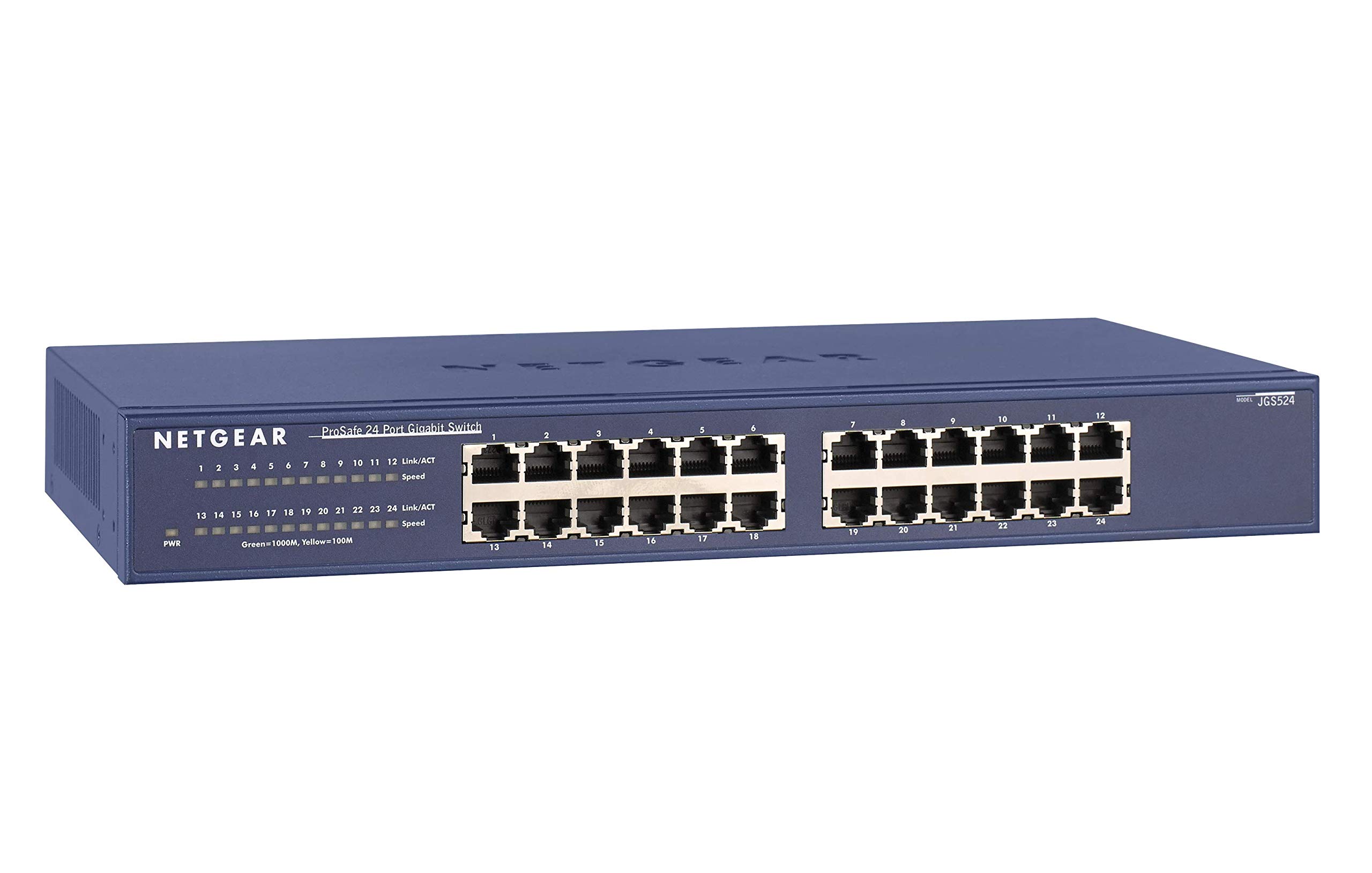 Conmutador Netgear Gigabit Ethernet de 24 Puertos No Gestionado JGS524 - Venta Internacional