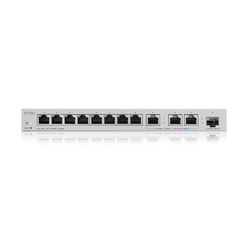 Foto 4 pulgar | Conmutador Zyxel XGS1250-12 Multi-Gigabit Ethernet de 12 Puertos - Venta Internacional