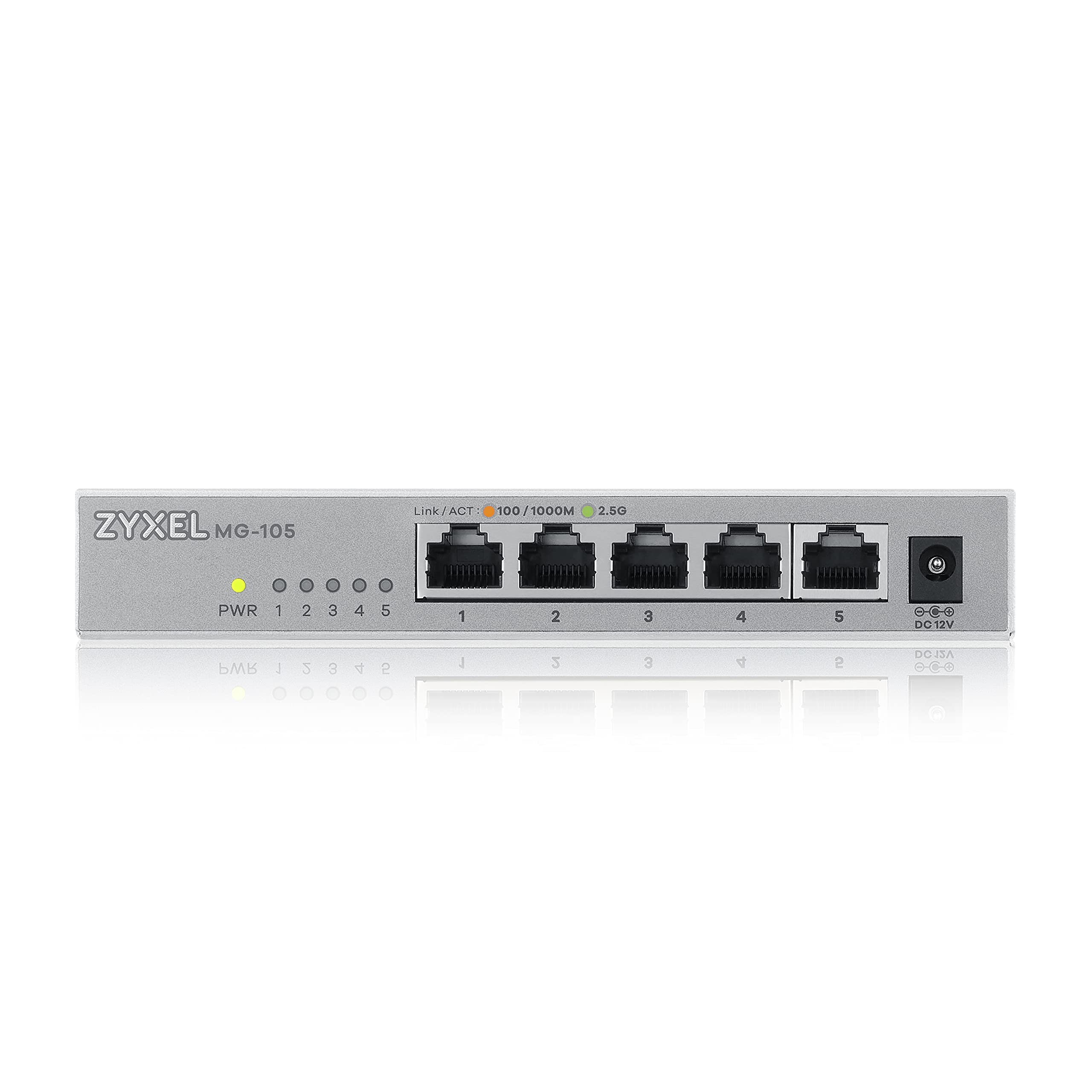 Foto 3 pulgar | Conmutador Zyxel de 5 Puertos y 2,5 GB Multigig Ethernet no Gestionado MG-105 - Venta Internacional