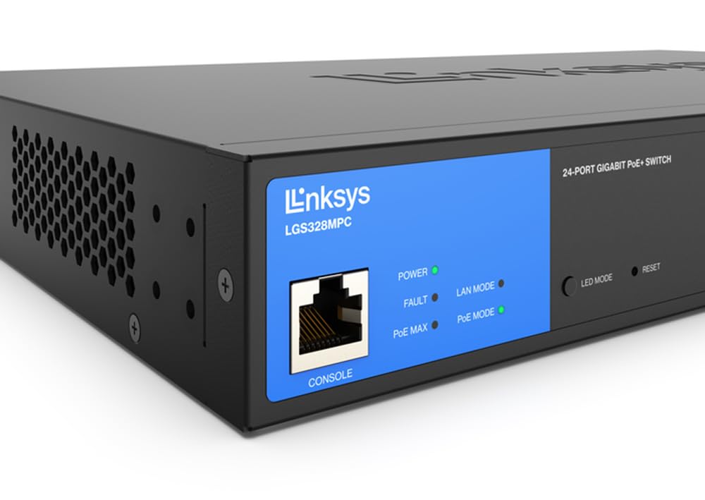 Foto 7 | Conmutador Linksys LGS328MPC Gestionado de 24 Puertos Gigabit Poe+ 410w - Venta Internacional