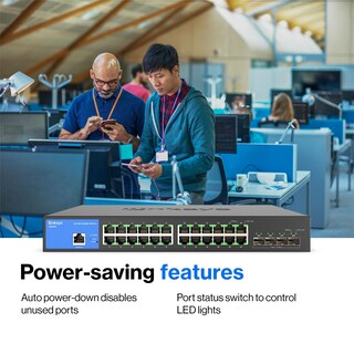 Foto 2 | Conmutador de Red Linksys LGS328C de 24 Puertos Gestionado por Gigabit - Venta Internacional