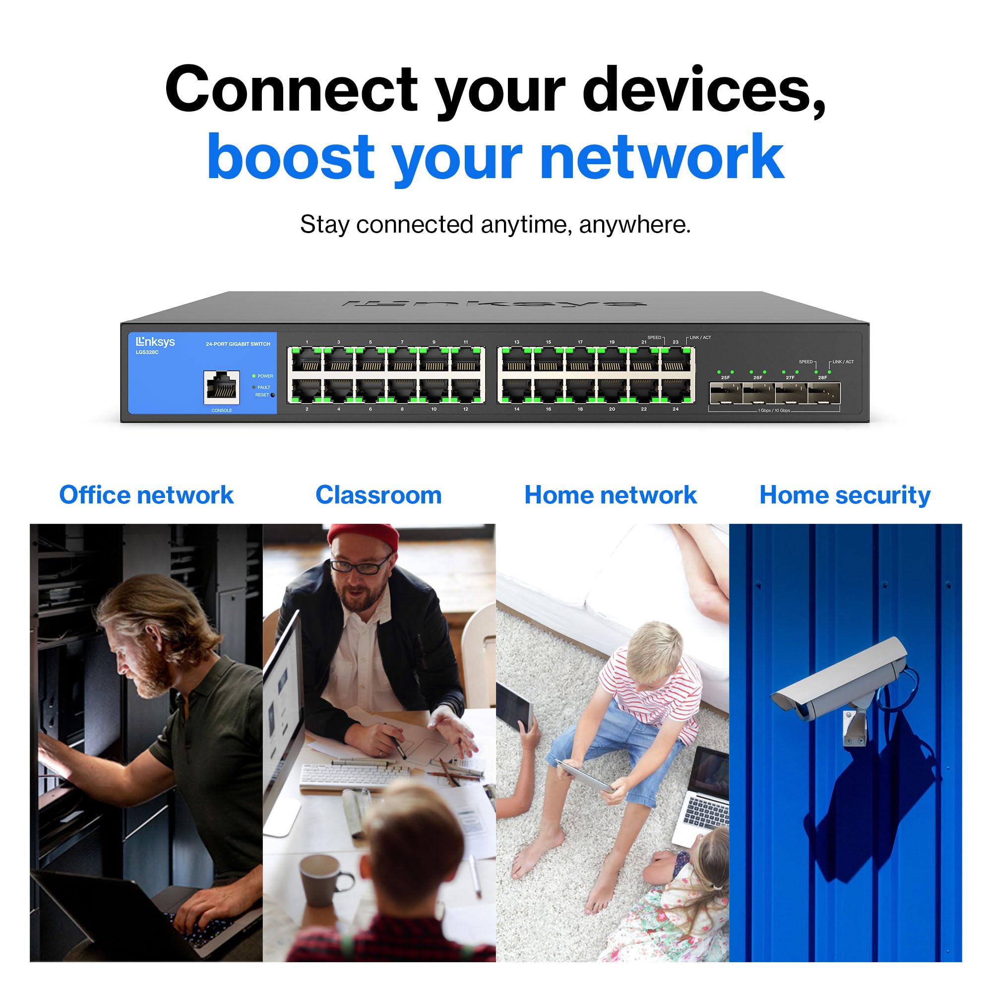 Foto 6 pulgar | Conmutador de Red Linksys LGS328C de 24 Puertos Gestionado por Gigabit - Venta Internacional