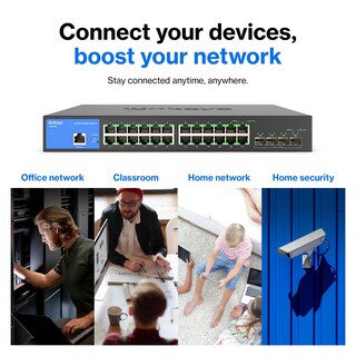 Foto 5 | Conmutador de Red Linksys LGS328C de 24 Puertos Gestionado por Gigabit - Venta Internacional
